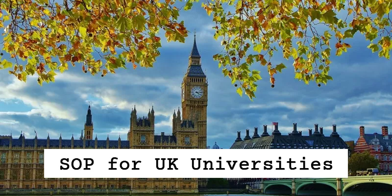 SOP For UK Universities